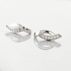 Histoire D'Or Boucles D'oreilles Pendantes Ange-line Argent Blanc Oxyde De Zirconium -Boucles d'oreilles Bracelet Soldes FAOFBZW0KC view2