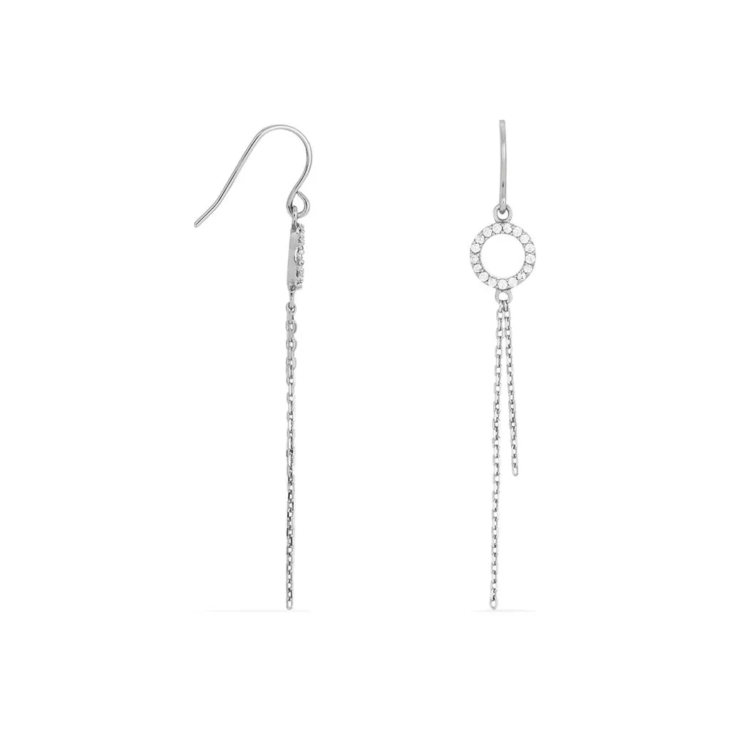 Histoire D'Or Boucles D'oreilles Pendantes Selena Argent Blanc Oxyde De Zirconium 4 Histoire D'Or Boucles D'oreilles Pendantes Selena Argent Blanc Oxyde De Zirconium – Image 2