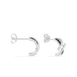 Histoire D'Or Créoles Clemenca Rondes Argent Blanc Oxyde De Zirconium