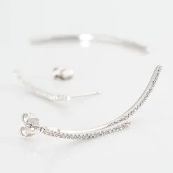 Histoire D'Or Boucles D'oreilles Pendantes Leia Argent Blanc Oxyde De Zirconium -Boucles d'oreilles Bracelet Soldes FAOFBZW0OE view2