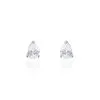 Histoire D'Or Boucles D'oreilles Puces Clarysse Argent Blanc Oxyde De Zirconium