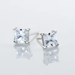 Histoire D'Or Boucles D'oreilles Puces Alys Argent Blanc Oxyde De Zirconium -Boucles d'oreilles Bracelet Soldes FAOFBZW0QY view2