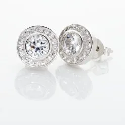 Histoire D'Or Boucles D'oreilles Puces Marquise Argent Blanc Oxyde De Zirconium -Boucles d'oreilles Bracelet Soldes FAOFBZW0QZ view2