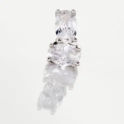 Histoire D'Or Boucles D'oreilles Puces Mathilda Argent Blanc Oxyde De Zirconium -Boucles d'oreilles Bracelet Soldes FAOFBZW0YT view2