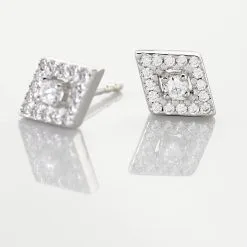 Histoire D'Or Boucles D'oreilles Puces Dilay Argent Blanc Oxyde De Zirconium -Boucles d'oreilles Bracelet Soldes FAOFBZW12Q view2