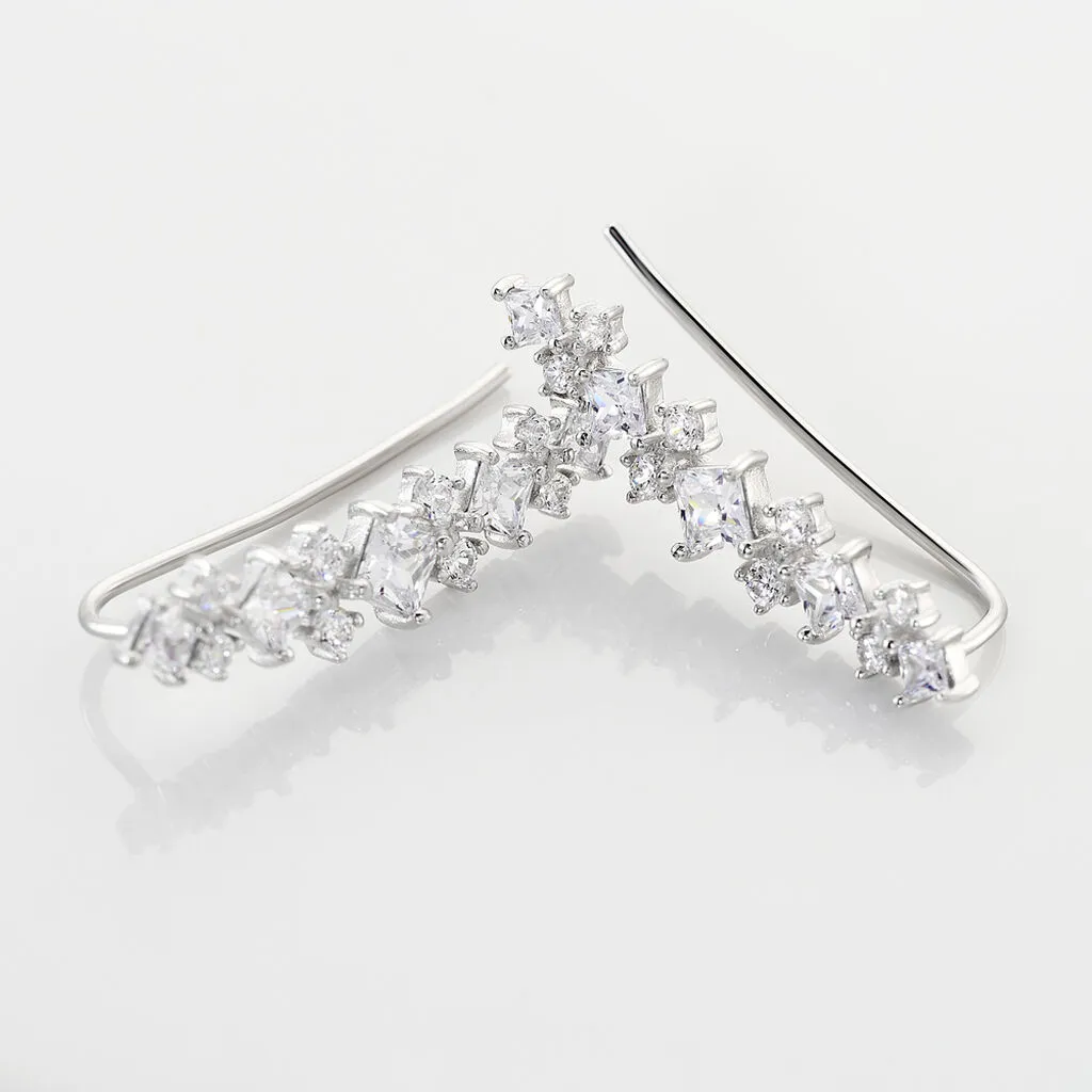 Histoire D'Or Boucles D'oreilles Pendantes Sarida Argent Blanc Oxyde De Zirconium 5 Histoire D'Or Boucles D'oreilles Pendantes Sarida Argent Blanc Oxyde De Zirconium – Image 3