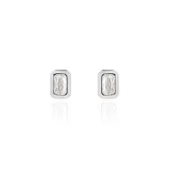 Histoire D'Or Boucles D'oreilles Puces Elianne Argent Blanc Oxyde De Zirconium