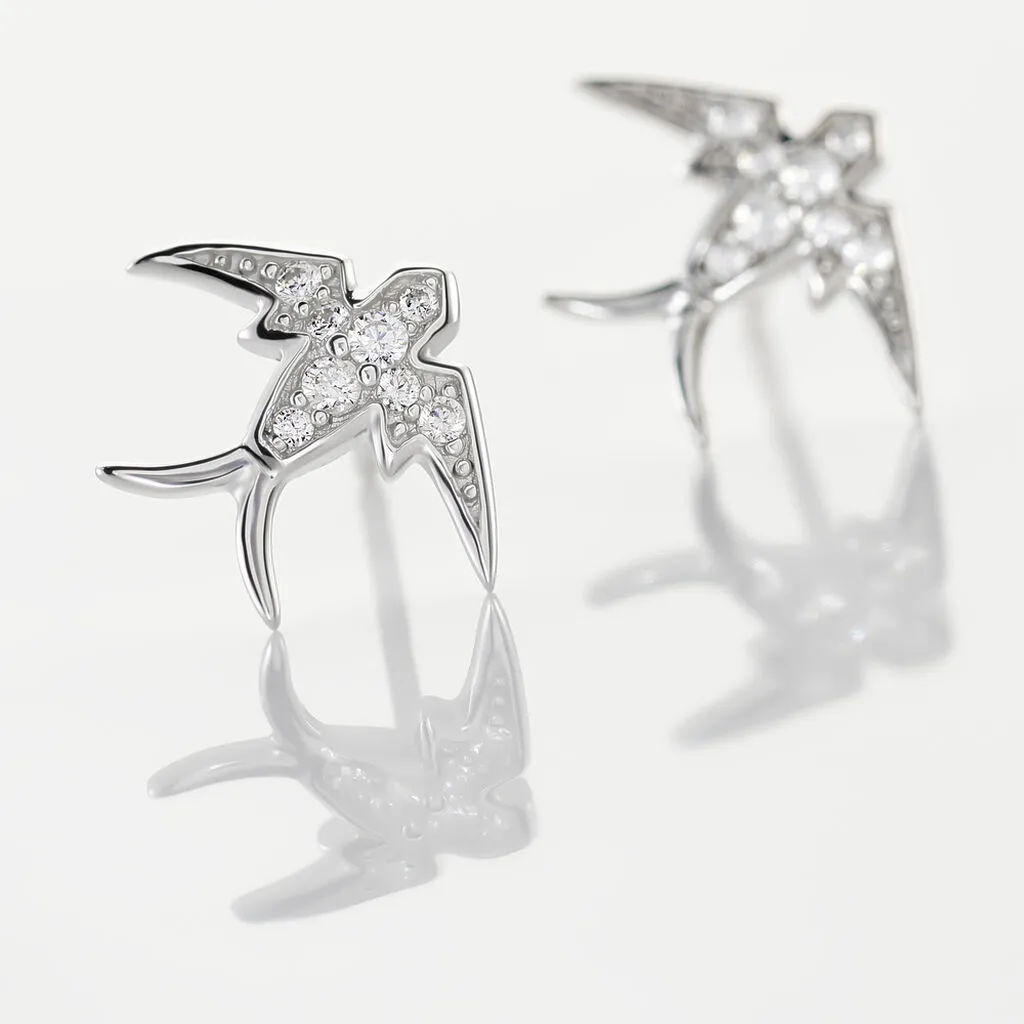 Histoire D'Or Boucles D'oreilles Puces Janea Argent Blanc Oxyde De Zirconium 5 Histoire D'Or Boucles D'oreilles Puces Janea Argent Blanc Oxyde De Zirconium – Image 3