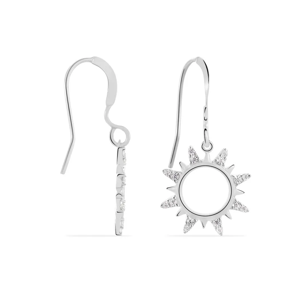 Histoire D'Or Boucles D'oreilles Pendantes Astri Argent Blanc Oxyde De Zirconium 4 Histoire D'Or Boucles D'oreilles Pendantes Astri Argent Blanc Oxyde De Zirconium – Image 2