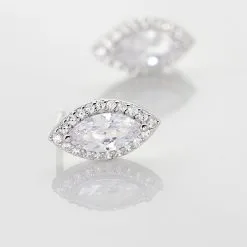 Histoire D'Or Boucles D'oreilles Puces Arone Argent Blanc Oxyde De Zirconium -Boucles d'oreilles Bracelet Soldes FAOFBZW1MO view2