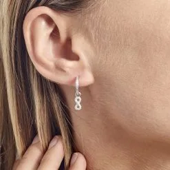 Histoire D'Or Créole Unitaire Ancelin Rondes Argent Blanc Oxyde De Zirconium -Boucles d'oreilles Bracelet Soldes FAOFBZW1OU model0