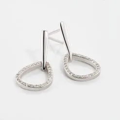 Histoire D'Or Boucles D'oreilles Pendantes Germinal Argent Blanc Oxyde De Zirconium 8 Histoire D'Or Boucles D'oreilles Pendantes Germinal Argent Blanc Oxyde De Zirconium -Boucles d'oreilles Bracelet Soldes FAOFBZW1P9 view2