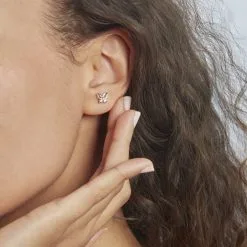 Histoire D'Or Boucles D'oreilles Puces Cyprian Argent Blanc Oxyde -Boucles d'oreilles Bracelet Soldes FAOFBZW1Q3 model0