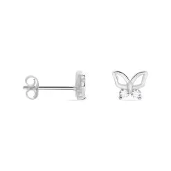 Histoire D'Or Boucles D'oreilles Puces Cyprian Argent Blanc Oxyde -Boucles d'oreilles Bracelet Soldes FAOFBZW1Q3 view1
