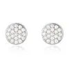 Histoire D'Or Boucles D'oreilles Puces Argent Blanc Victorin Oxydes De Zirconium