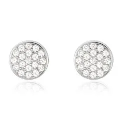 Histoire D'Or Boucles D'oreilles Puces Argent Blanc Victorin Oxydes De Zirconium
