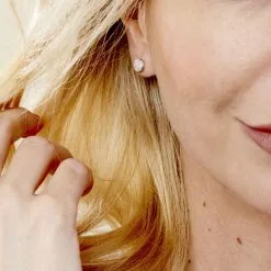 Histoire D'Or Boucles D'oreilles Puces Argent Blanc Victorin Oxydes De Zirconium -Boucles d'oreilles Bracelet Soldes FAOFBZW1QB model0