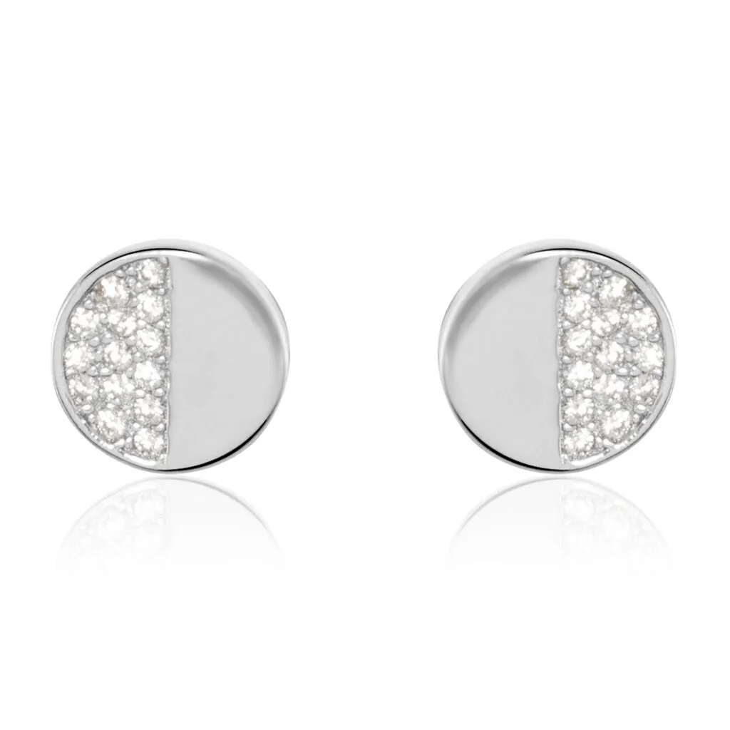 Histoire D'Or Boucles D'oreilles Puces Argent Blanc Viviano Oxydes De Zirconium 3 Histoire D'Or Boucles D'oreilles Puces Argent Blanc Viviano Oxydes De Zirconium