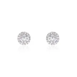 Histoire D'Or Boucles D'oreilles Puces Ioulando Argent Oxyde De Zirconium