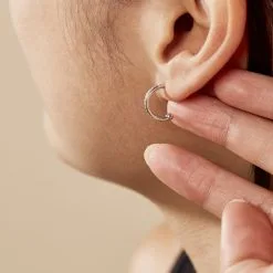 Histoire D'Or Créole Unitaire Argent Blanc Ancelin Oxydes De Zirconium -Boucles d'oreilles Bracelet Soldes FAOFBZW1RK model1