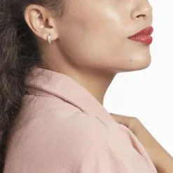 Histoire D'Or Créoles Argent Blanc Taki Oxydes De Zirconium -Boucles d'oreilles Bracelet Soldes FAOFBZW1RW model0