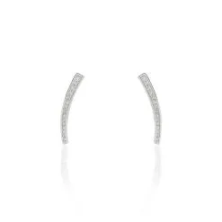 Histoire D'Or Bijoux D'oreilles Argent Blanc Solvic Oxydes De Zirconium