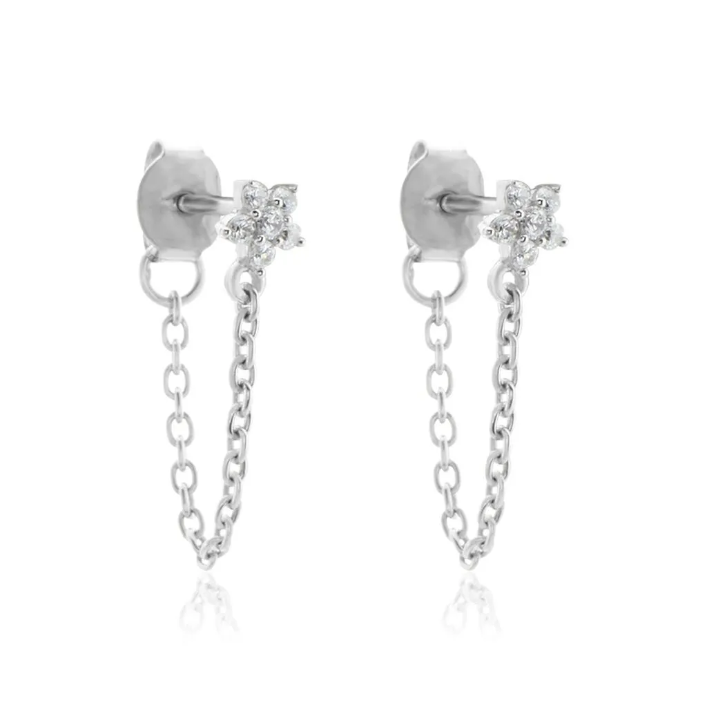 Histoire D'Or Boucles D'oreilles Pendantes Argent Blanc Tamako Oxydes De Zirconium 3 Histoire D'Or Boucles D'oreilles Pendantes Argent Blanc Tamako Oxydes De Zirconium