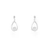 Histoire D'Or Boucles D'oreilles Pendantes Argent Blanc Lavaratus Oxyde De Zirconium