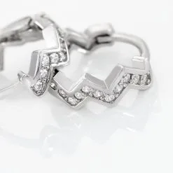 Histoire D'Or Créoles Argent Blanc Nemausos Oxydes De Zirconium -Boucles d'oreilles Bracelet Soldes FAOFBZW1UP view2