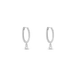 Histoire D'Or Créoles Argent Blanc Ursinus Oxydes De Zirconium -Boucles d'oreilles Bracelet Soldes FAOFBZW1UU view1