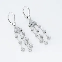 Histoire D'Or Boucles D'oreilles Pendantes Argent Blanc Wilford Oxyde -Boucles d'oreilles Bracelet Soldes FAOFBZW1V1 view2