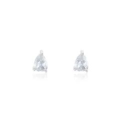Histoire D'Or Boucles D'oreilles Puces Anaru Argent Blanc Oxyde De Zirconium