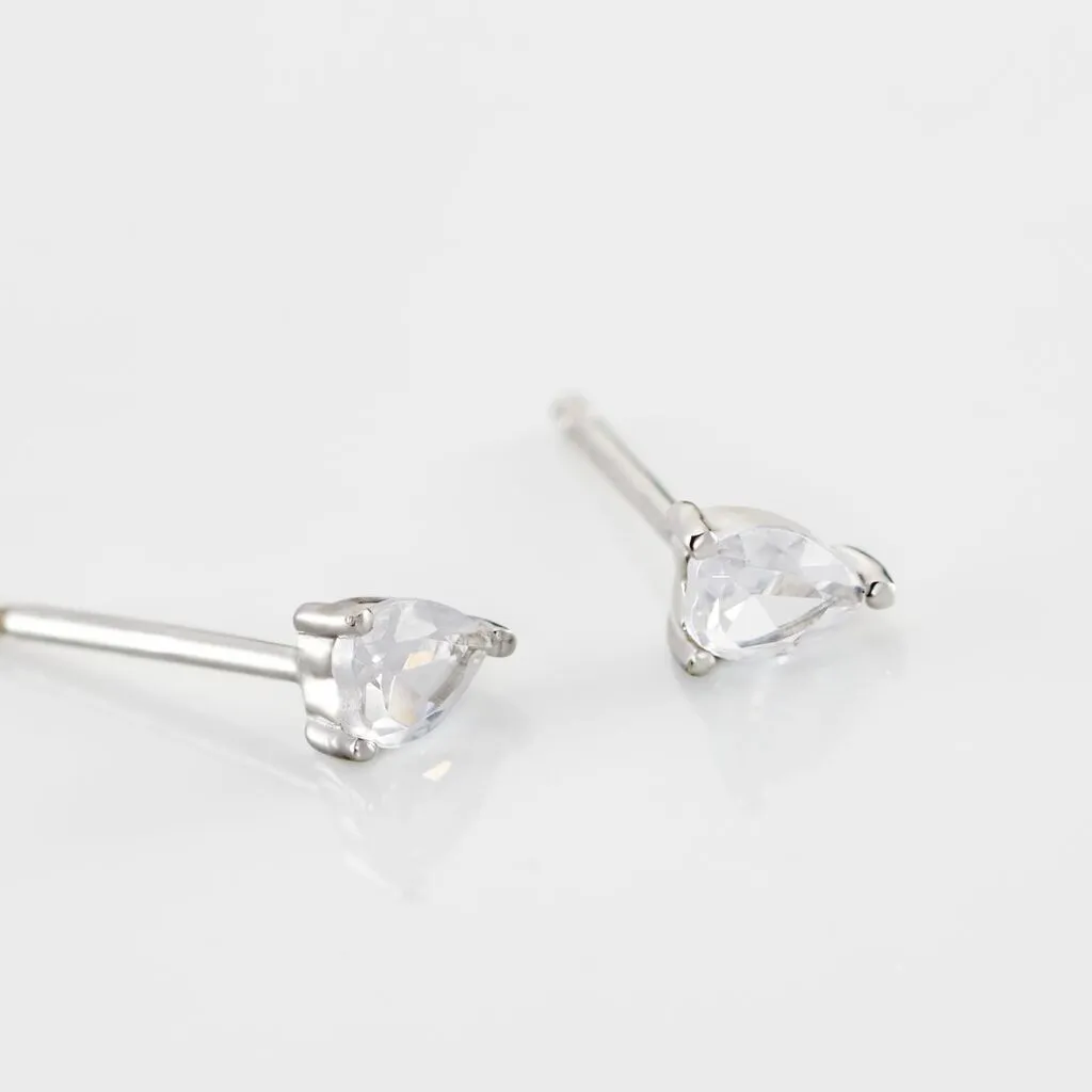 Histoire D'Or Boucles D'oreilles Puces Anaru Argent Blanc Oxyde De Zirconium 5 Histoire D'Or Boucles D'oreilles Puces Anaru Argent Blanc Oxyde De Zirconium – Image 3