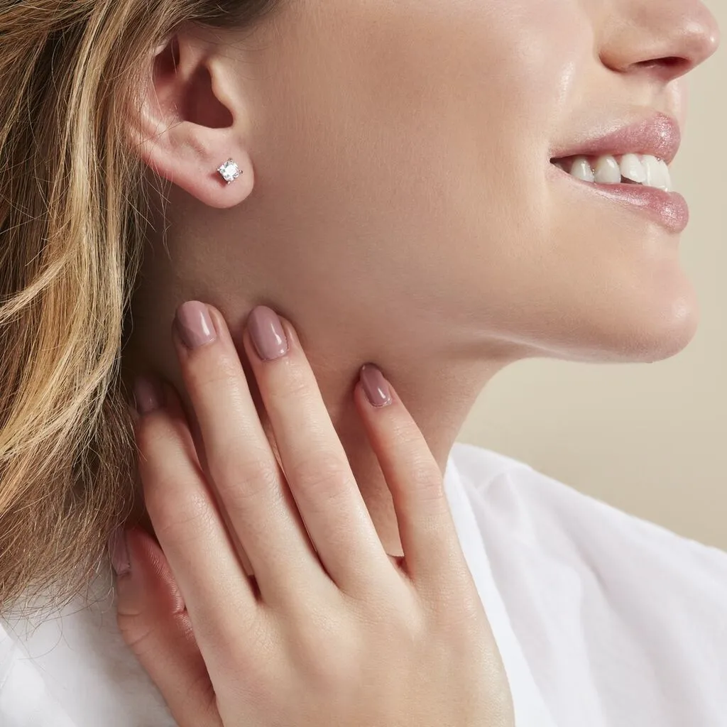 Histoire D'Or Boucles D'oreilles Puces Alys Argent Blanc Oxyde De Zirconium 6 Histoire D'Or Boucles D'oreilles Puces Alys Argent Blanc Oxyde De Zirconium – Image 4