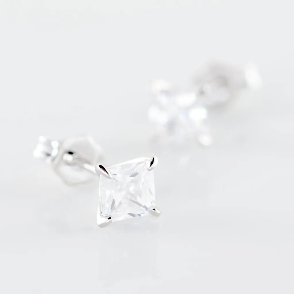 Histoire D'Or Boucles D'oreilles Puces Alys Argent Blanc Oxyde De Zirconium 5 Histoire D'Or Boucles D'oreilles Puces Alys Argent Blanc Oxyde De Zirconium – Image 3