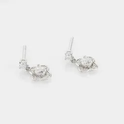 Histoire D'Or Boucles D'oreilles Pendantes Edyta Argent Blanc Oxyde De Zirconium -Boucles d'oreilles Bracelet Soldes FAOFBZW1ZX view2