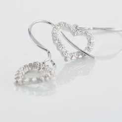 Histoire D'Or Boucles D'oreilles Pendantes Nermin Argent Blanc Oxyde De Zirconium -Boucles d'oreilles Bracelet Soldes FAOFBZW990 view2