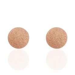 Histoire D'Or Boucles D'oreilles Puces Martina Argent Rose