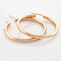 Histoire D'Or Créoles Anne Lisse Argent Rose -Boucles d'oreilles Bracelet Soldes FAOFRW0133 view2