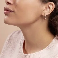 Histoire D'Or Créoles Argent Rose Olympia -Boucles d'oreilles Bracelet Soldes FAOFRW0136 model0