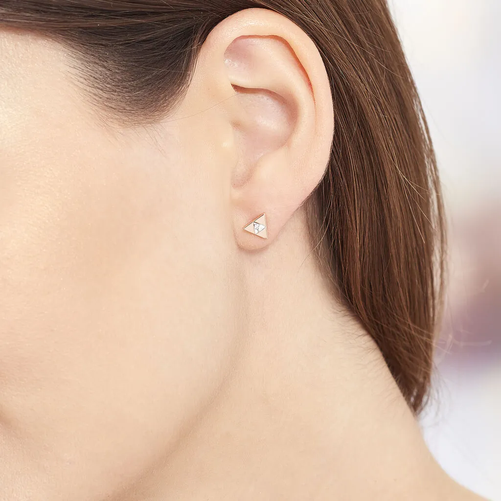 Histoire D'Or Boucles D'oreilles Puces Tallulah Argent Rose Pierre De Synthese 6 Histoire D'Or Boucles D'oreilles Puces Tallulah Argent Rose Pierre De Synthese – Image 4