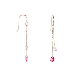 Histoire D'Or Boucles D'oreilles Pendantes Murial Argent Rose Oxyde -Boucles d'oreilles Bracelet Soldes FAOFRZS057 view1
