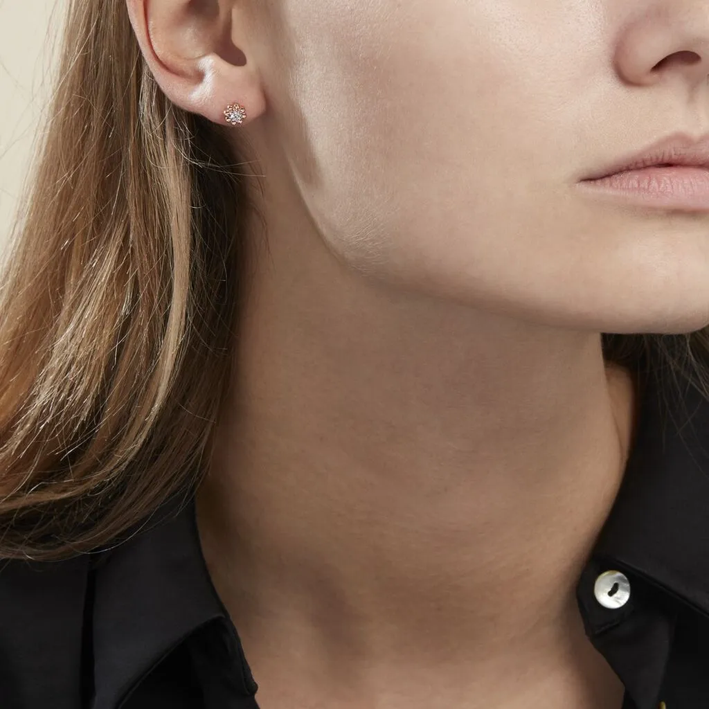 Histoire D'Or Boucles D'oreilles Puces Argent Rose Donella Oxyde De Zirconium 6 Histoire D'Or Boucles D'oreilles Puces Argent Rose Donella Oxyde De Zirconium – Image 4