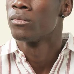 Histoire D'Or Boucle D'oreille Puce Unitaire Maurus Argent Blanc Email -Boucles d'oreilles Bracelet Soldes FAOHBWN001 model0