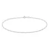 Histoire D'Or Chaîne De Cheville Cleona Maille Alternee 1/3 Argent Blanc -Boucles d'oreilles Bracelet Soldes FAZFBW0202 master