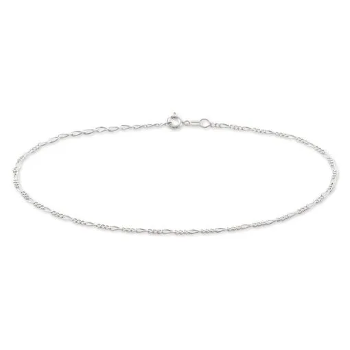 Histoire D'Or Chaîne De Cheville Cleona Maille Alternee 1/3 Argent Blanc -Boucles d'oreilles Bracelet Soldes FAZFBW0202 master