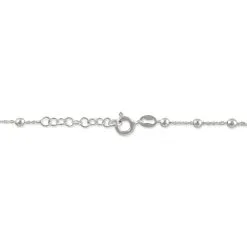 Histoire D'Or Chaîne De Cheville Minia Argent Blanc -Boucles d'oreilles Bracelet Soldes FAZFBW0203 view2