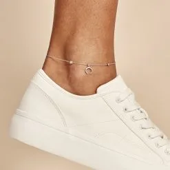 Histoire D'Or Chaîne De Cheville Serenella Argent Blanc Oxyde De Zirconium -Boucles d'oreilles Bracelet Soldes FAZFBZW010 model0