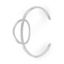 Histoire D'Or Bracelet Jonc Timie Acier Blanc -Boucles d'oreilles Bracelet Soldes FIBFBW0335 view1