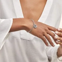 Histoire D'Or Bracelet Acier Blanc Ganet -Boucles d'oreilles Bracelet Soldes FIBFBW0395 model0